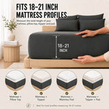 CozyLux Sheet Set 6-Piece, 21-Inch Deep Pocket, Soft Feel, Fits 18-21 Inch Mattresses, 4 Pillowcases, 90 GSM Lightweight Microfiber, 360° All-Around Elastic, OEKO-TEX