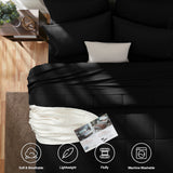 CozyLux Comforter Sets - 7 Pieces Bed in a Bag Set, Bedding Sets with All Season Quilted Comforter, Flat Sheet, Fitted Sheet, Pillowcases