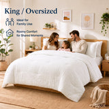 CozyLux Seersucker Bed in a Bag 5/7 Pieces All-Season Soft Comforter Sets