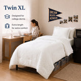 CozyLux Seersucker Bed in a Bag 5/7 Pieces All-Season Soft Comforter Sets