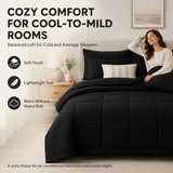 CozyLux Comforter Sets - 7 Pieces Bed in a Bag Set, Bedding Sets with All Season Quilted Comforter, Flat Sheet, Fitted Sheet, Pillowcases
