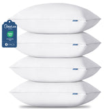 CozyLux Soft Supportive Bed Pillows for Side and Back Sleepers, Oeko-Tex Certified Down Alternative Filling, Hotel Quality Fluffy Sleeping Pillow, White