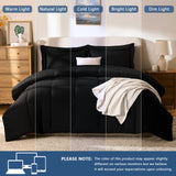 CozyLux Comforter Set - 7 Pieces Bed in a Bag, All Season Soft Bedding Set, Oeko-Tex Certified Bed Set with Down Alternative Comforter, Sheets, Pillowcases & Pillow Shams