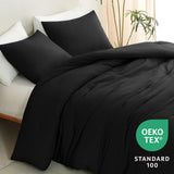 CozyLux Comforter Set 2/3 Pieces Solid Breathable Quilted Style Bedding Sets, Luxury Fluffy Soft Microfiber Down Alternative Comforter for All Seasons