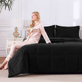 CozyLux Comforter Set - 7 Pieces Bed in a Bag, All Season Soft Bedding Set, Oeko-Tex Certified Bed Set with Down Alternative Comforter, Sheets, Pillowcases & Pillow Shams