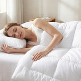 CozyLux Comforters Duvet Insert, All Season Quilted Bed Comforter, Box Stitched Down Alternative Duvet with 8 Corner Tabs, Gifts for Women Men