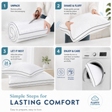 CozyLux Bed Pillows, Soft and Supportive 3D/7D Down Alternative Pillows for Sleeping, Luxury Hotel Quality Gusseted Bedding Pillows for Back, Stomach or Side Sleepers