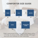 CozyLux Comforters Duvet Insert, All Season Quilted Bed Comforter, Box Stitched Down Alternative Duvet with 8 Corner Tabs, Gifts for Women Men