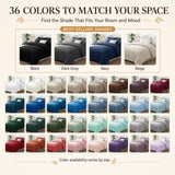 CozyLux Comforter Sets - 7 Pieces Bed in a Bag Set, Bedding Sets with All Season Quilted Comforter, Flat Sheet, Fitted Sheet, Pillowcases