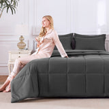 CozyLux Comforter Set - 7 Pieces Bed in a Bag, All Season Soft Bedding Set, Oeko-Tex Certified Bed Set with Down Alternative Comforter, Sheets, Pillowcases & Pillow Shams