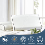 Ergonomic Memory Foam Contour Pillow
