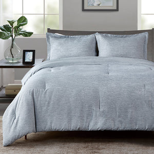 Cationic Dyeing Comforter Set with Pillow Shams