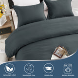 Washed Microfiber Duvet Cover Set