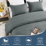 Washed Microfiber Duvet Cover Set
