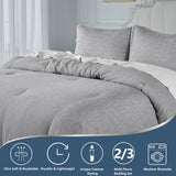 Cationic Dyeing Comforter Set with Pillow Shams