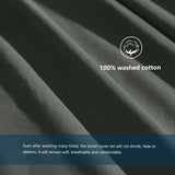 Washed Cotton Duvet Cover Set