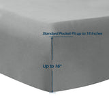 Embroidered Microfiber Bed Sheets Set