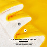 Sherpa Fleece Reversible Blanket
