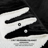 Sherpa Fleece Reversible Blanket