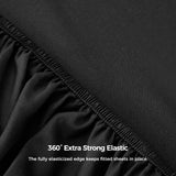Embroidered Microfiber Bed Sheets Set