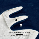 Sherpa Fleece Reversible Blanket