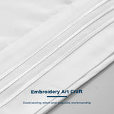 Embroidered Brushed Microfiber Pillowcases Set of 2