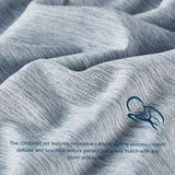 Cationic Dyeing Comforter Set with Pillow Shams