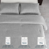 Cationic Dyeing Comforter Set with Pillow Shams