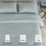 Cationic Dyeing Comforter Set with Pillow Shams