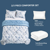 Orchid Floral Printed Comforter Set