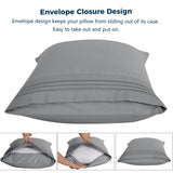 Embroidered Brushed Microfiber Pillowcases Set of 2