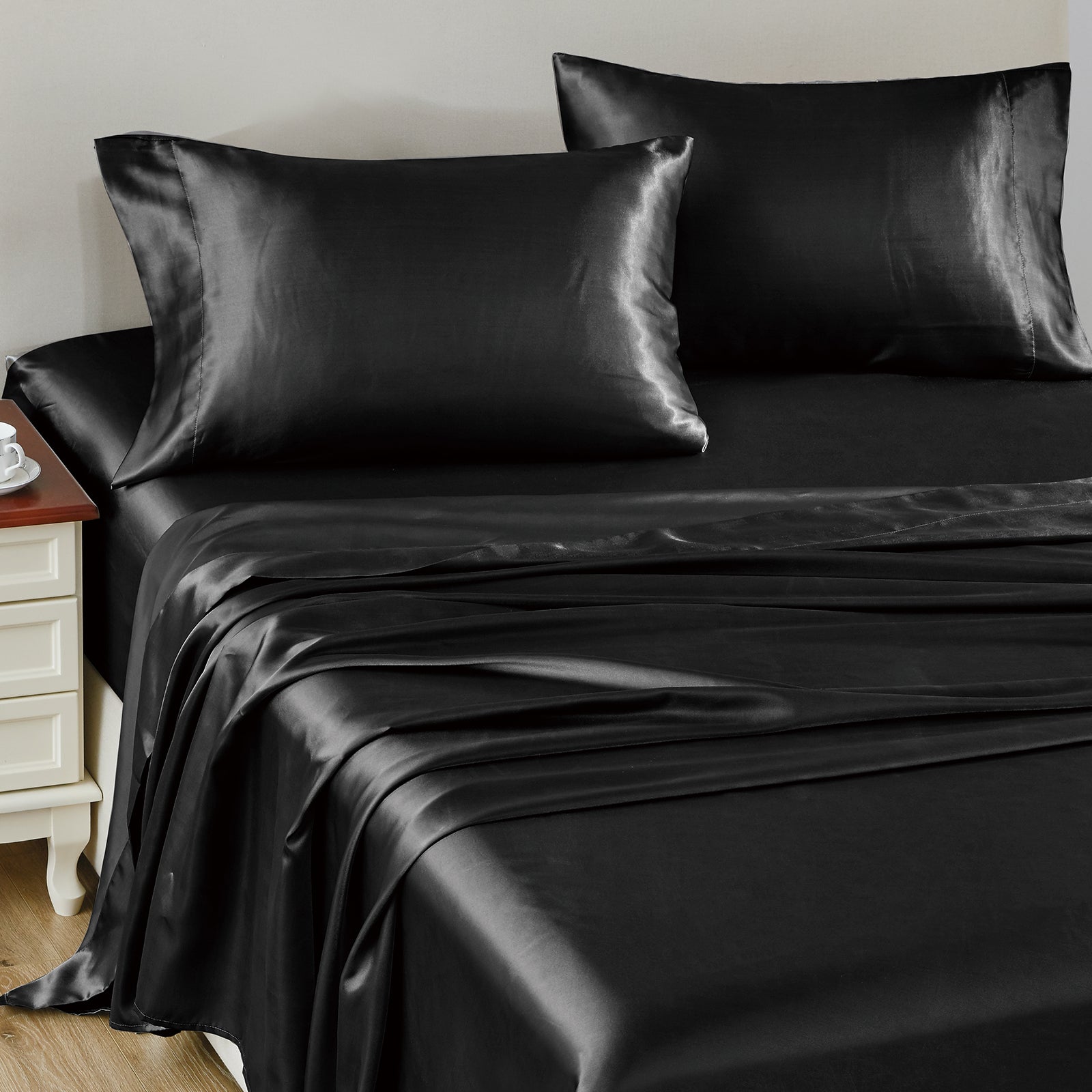 Satin Bed Sheet Set – CozyLux Home