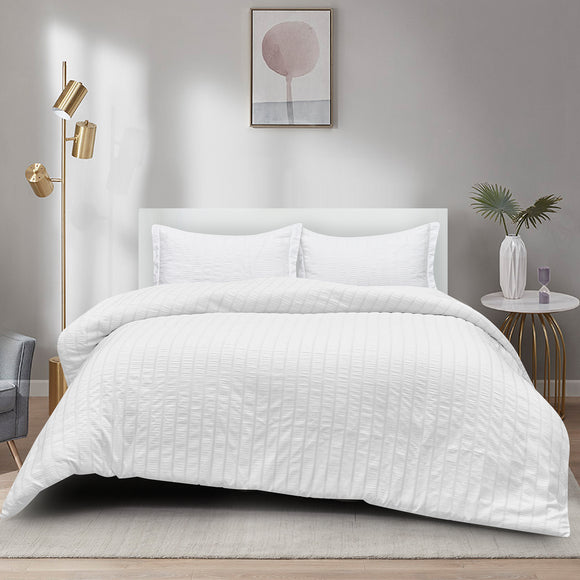 Seersucker Duvet Cover Set