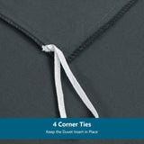 Washed Microfiber Duvet Cover Set