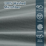 Washed Microfiber Duvet Cover Set
